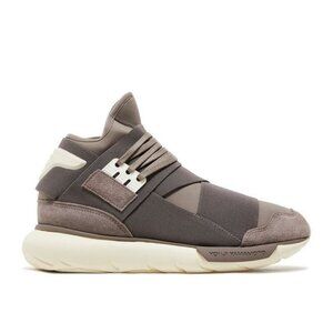 Y-3 Adidas Qasa High Sneaker 40 7 Mens Brown Cream Yohji Yamamoto